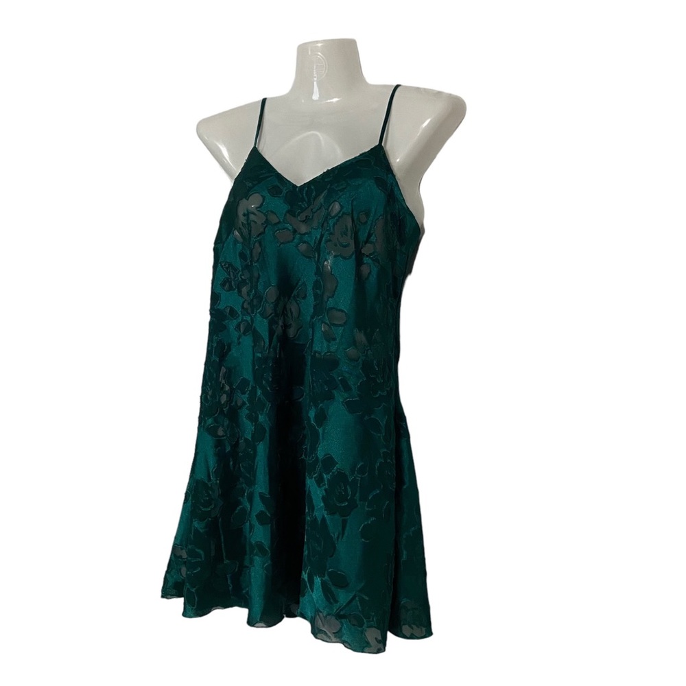Vintage 90’s Victoria’s Secret Gold Label Lace Green